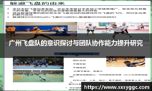 广州飞盘队的意识探讨与团队协作能力提升研究