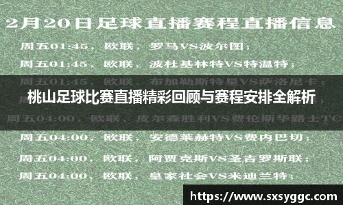 桃山足球比赛直播精彩回顾与赛程安排全解析