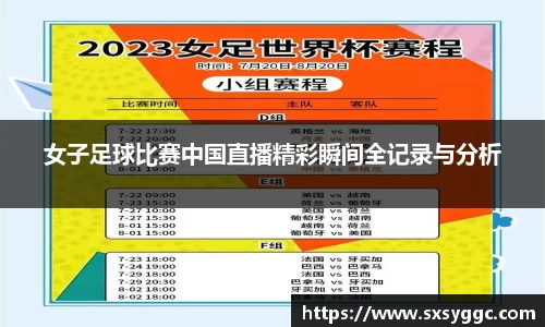 女子足球比赛中国直播精彩瞬间全记录与分析