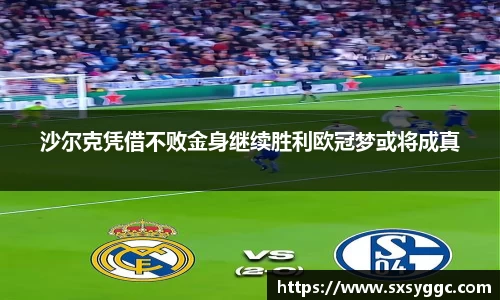 沙尔克凭借不败金身继续胜利欧冠梦或将成真