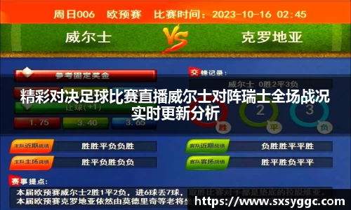 精彩对决足球比赛直播威尔士对阵瑞士全场战况实时更新分析