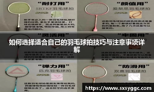 如何选择适合自己的羽毛球拍技巧与注意事项详解